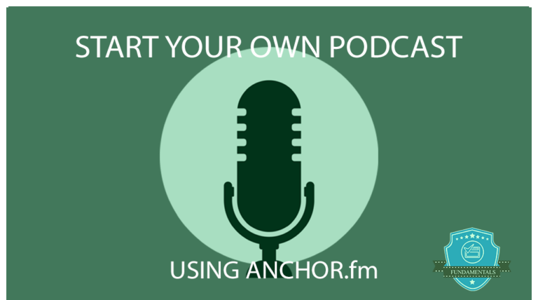 Start Your Own Podcast Using Anchor fm Create Your Authority Academy